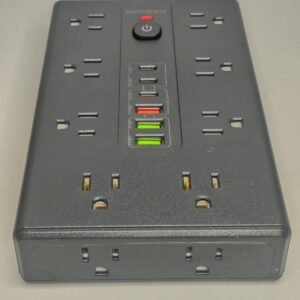 Regleta Multifuncional 16 Tomas + 6 USB con Protección contra Sobretensiones