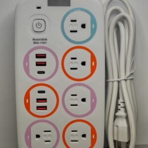 Regleta Multifuncional 5 Tomas + 6 USB